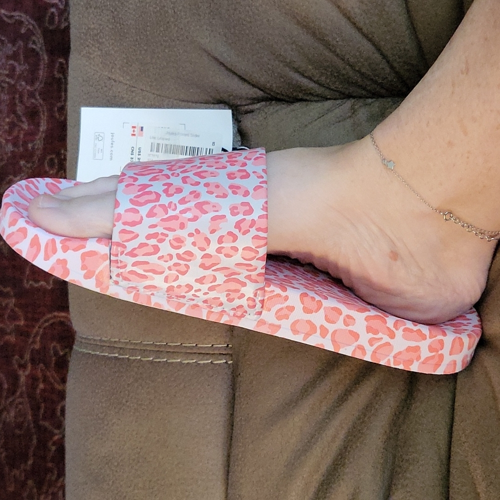 🌸Pink/orange leopard print slides🌸 - Picture 8 of 8